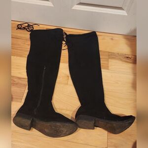 Soft black over the knee tall boots size 8